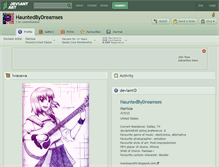 Tablet Screenshot of hauntedbydreamses.deviantart.com