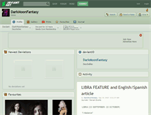 Tablet Screenshot of darkmoonfantasy.deviantart.com