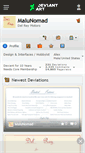 Mobile Screenshot of malunomad.deviantart.com