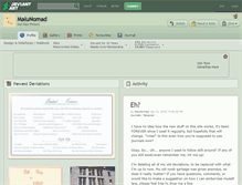 Tablet Screenshot of malunomad.deviantart.com