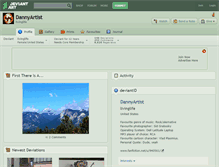 Tablet Screenshot of dannyartist.deviantart.com