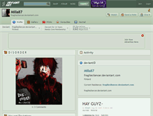 Tablet Screenshot of milla87.deviantart.com