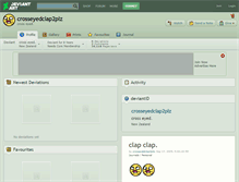 Tablet Screenshot of crosseyedclap2plz.deviantart.com