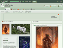Tablet Screenshot of gajus-tempus.deviantart.com
