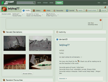 Tablet Screenshot of ladybug77.deviantart.com