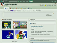 Tablet Screenshot of lisatheangelhegehog.deviantart.com