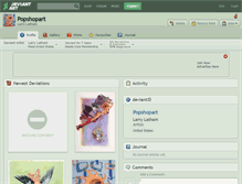 Tablet Screenshot of popshopart.deviantart.com