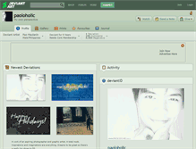 Tablet Screenshot of paoloholic.deviantart.com