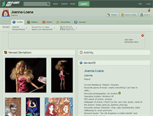 Tablet Screenshot of joanna-loana.deviantart.com