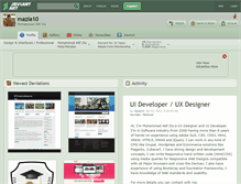Tablet Screenshot of mazia10.deviantart.com