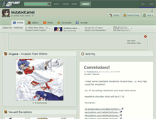 Tablet Screenshot of mutatedcamel.deviantart.com
