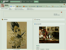 Tablet Screenshot of fairie.deviantart.com