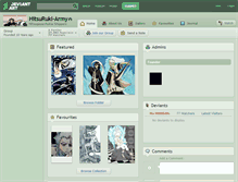 Tablet Screenshot of hitsuruki-army.deviantart.com