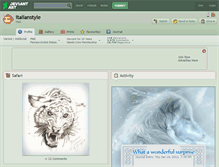 Tablet Screenshot of italianstyle.deviantart.com