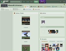 Tablet Screenshot of minecraft-universe.deviantart.com