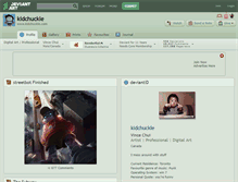 Tablet Screenshot of kidchuckle.deviantart.com