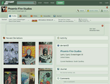 Tablet Screenshot of phoenix-fire-studios.deviantart.com