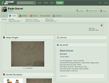 Tablet Screenshot of blade-drawer.deviantart.com