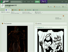 Tablet Screenshot of midnightrain115.deviantart.com
