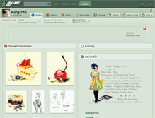 Tablet Screenshot of margurite.deviantart.com