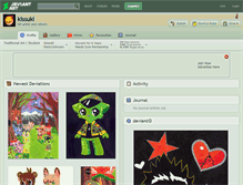 Tablet Screenshot of kissuki.deviantart.com