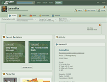 Tablet Screenshot of durandfox.deviantart.com