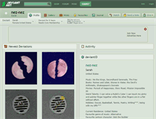 Tablet Screenshot of nez-nez.deviantart.com