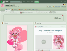 Tablet Screenshot of laurypinky972.deviantart.com