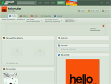 Tablet Screenshot of hellomuller.deviantart.com
