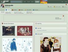 Tablet Screenshot of helenecolin.deviantart.com