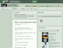 Tablet Screenshot of lunar-wolves.deviantart.com