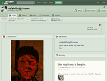 Tablet Screenshot of mala666nightmares.deviantart.com