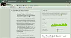 Desktop Screenshot of dcau.deviantart.com