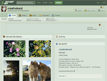 Tablet Screenshot of creativeburst.deviantart.com