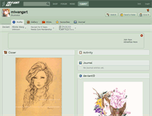 Tablet Screenshot of miwangart.deviantart.com