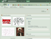 Tablet Screenshot of mlau.deviantart.com