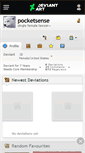Mobile Screenshot of pocketsense.deviantart.com