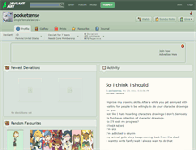 Tablet Screenshot of pocketsense.deviantart.com