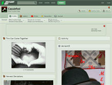 Tablet Screenshot of cazulefool.deviantart.com