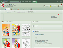 Tablet Screenshot of power-girl-artist.deviantart.com