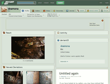 Tablet Screenshot of deamona.deviantart.com