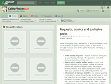 Tablet Screenshot of callmeplisskin.deviantart.com
