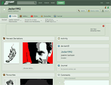 Tablet Screenshot of jocke1992.deviantart.com