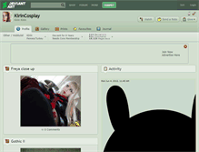 Tablet Screenshot of kirincosplay.deviantart.com
