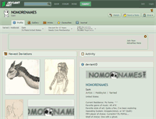 Tablet Screenshot of nomorenames.deviantart.com