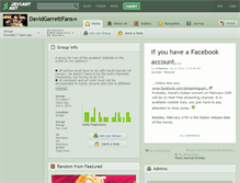 Tablet Screenshot of davidgarrettfans.deviantart.com