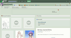 Desktop Screenshot of mizoreshirayuki.deviantart.com