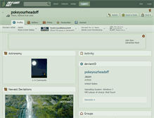 Tablet Screenshot of pokeyourheadoff.deviantart.com