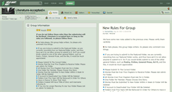 Desktop Screenshot of literature-accepted.deviantart.com
