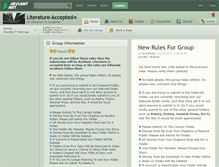 Tablet Screenshot of literature-accepted.deviantart.com
